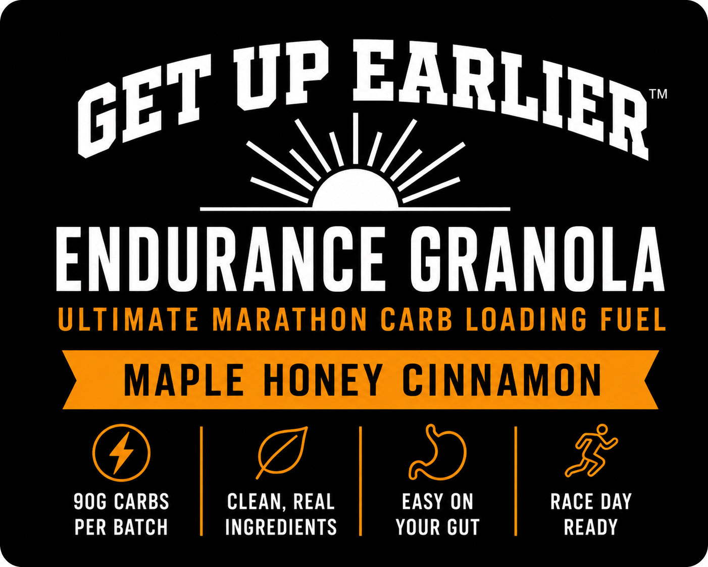 Get Up Earlier™ Endurance Granola – Maple Honey Cinnamon